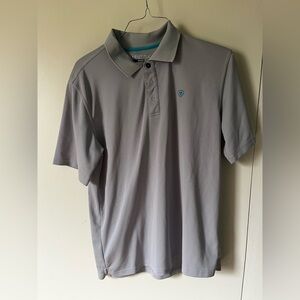 Ariat Men's Light Gray Polo Shirt
